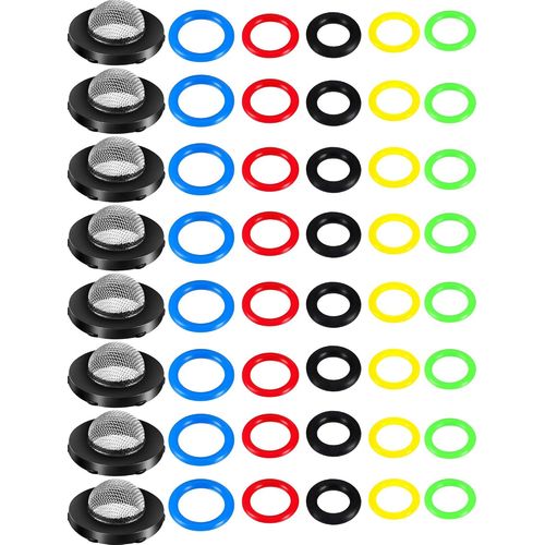 Kit De 48 Joints Toriques Pour Nettoyeur Haute Pression-6 Tailles-Filtre En Acier Inoxydable Pour Nettoyeurs Haute Pression,Pompe,Tuyau,Pistolet,Baguette Et Lance