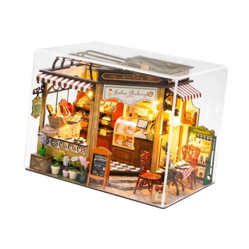 Kit de bricolage pour maison de poupe miniature, assemblage requis, pour les enfants et les amis, cadeaux de vacances