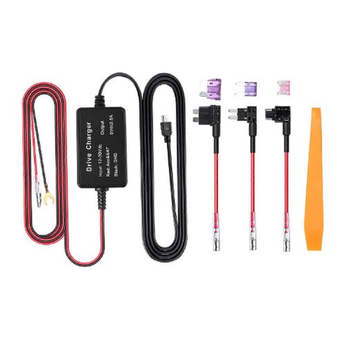 Kit de cblage de camra de tableau de bord MINI adaptateur USB haute scurit 12V ?30V  5V largement pour dtecteur de radar de navigateur GPS Mirror Cam