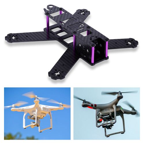 Kit De Cadre Pour Drone De Course Fpv Quadricoptere 210 Mm, Accessoire Rc Avec Support De Protection Moteur