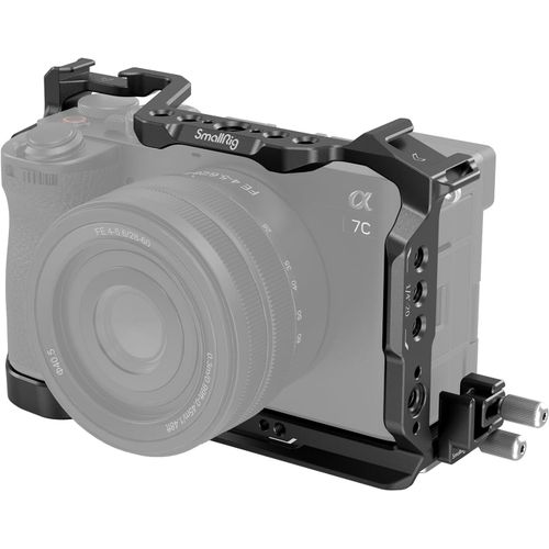 Kit De Cage Pour Sony A7C Ii/A7Cr Avec Serre-Cble Pour Hdmi, Accs Complet  La Cration De Vlog, Cage Vido Pour Sony A7C Ii/A7Cr Avec Hinge Arm, Plaque Qr Intgre Pour Arca - 4[YIN4185628]