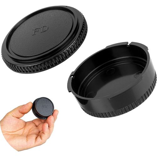 Kit de Capuchons d'objectif,1 x Capuchon de botier et 1 x Capuchon d'objectif arrire,Compatible avec Canon EOS FD,Capuchons de Protection de Remplacement pour appareils Photo,Appareil Photo
