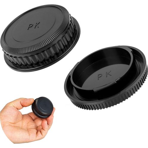 Kit de Capuchons d'objectif,1x Capuchon de botier et 1x Capuchon d'objectif arrire,Compatible avec PENTAX Q,pour Tous Pentax Q modles,Capuchons de Protection de Remplacement,Appareil Photo