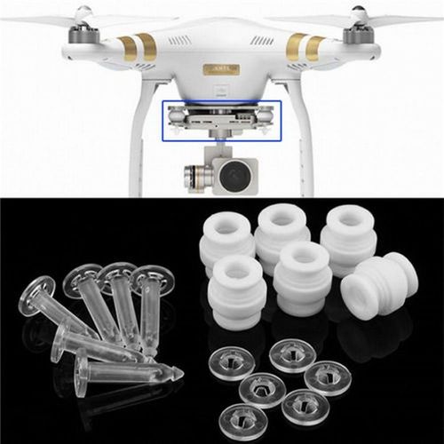 Kit De Cardan De Camra Amortisseur De Chocs, Billes En Caoutchouc Et Broches Anti-Chute Pour Dji Phantom 3 Standard Professionnel Avanc