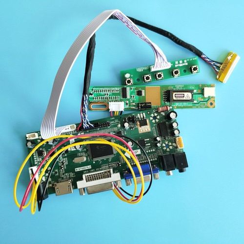 Kit de carte contrleur VGA HDMI DVI LCD, bricolage LVDS M.NT68676 pour LP154WX4-TLA1/LP154WX4-TLA2 1280X800 cran de panneau 15.4 pouces