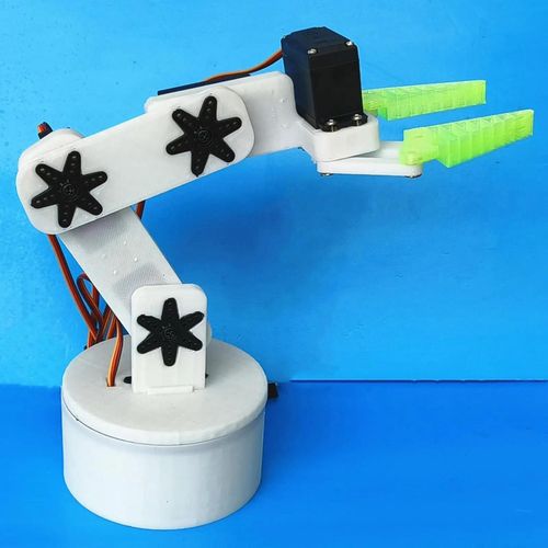 Kit de construction de bras de Robot, jouets scientifiques lectroniques avec 5 Servos, manipulateur, prise mcanique, assemblage, griffe robotique pour enfants