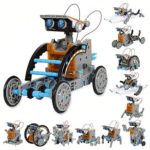 Kit De Construction De Robot  nergie Solaire, Jouet Robot  nergie Solaire, Facile  Assembler, ducatif, Bricolage Scientifique, 12 En 1