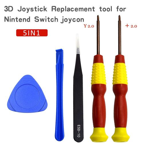 Kit De De Manette Joy-Con Pour Nintendo Switch Ns Stores,Contrleur Droit,Pices De Rechange,Accessoire De Pouce Analogique 3d,25 En 1 - Type 5in1