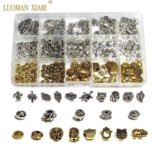 Kit De Fabrication De Bijoux, Breloques En Alliage Argent Dor, Perles D'espace, Conception De Bijoux, Collier Bracelet  Bricoler Soi Mme