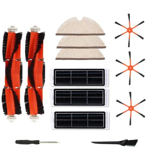 Kit de filtre  charbon actif pour aspirateur Robot Xiaomi Roborock S6 S5 MAX S50 S55 S60 E25 E35, brosse principale