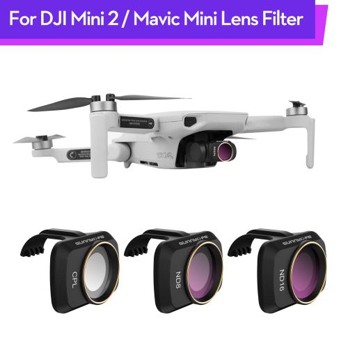 Kit De Filtres D'objectif Lger Pour Dji Mini 2/Mavic Mini, Multi Revtement Cpl Nd8 Nd16, Filtres De Densit Neutre, Accessoires De Drone