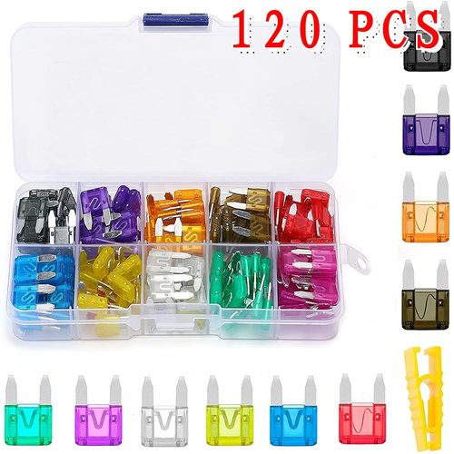 Kit De Fusibles De Voiture,Lame De Camion Existent,Insert D'assurance,Feux De Pice Sg,Accessoires Automobiles - Type 120 Pcs #A