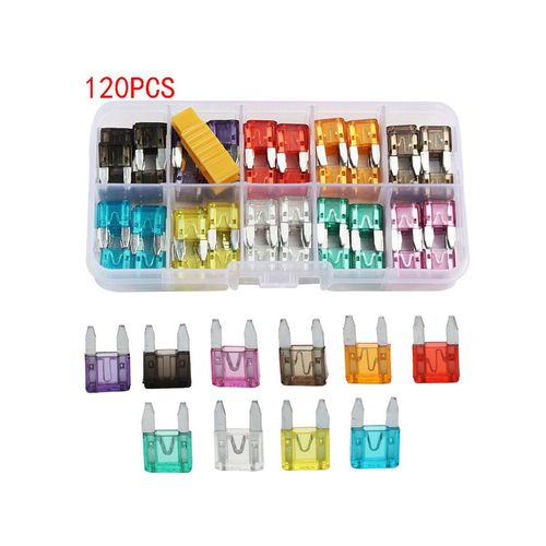 Kit De Fusibles De Voiture,Lame De Camion Existent,Insert D'assurance,Feux De Pice Sg,Accessoires Automobiles - Type 120 Pcs #C