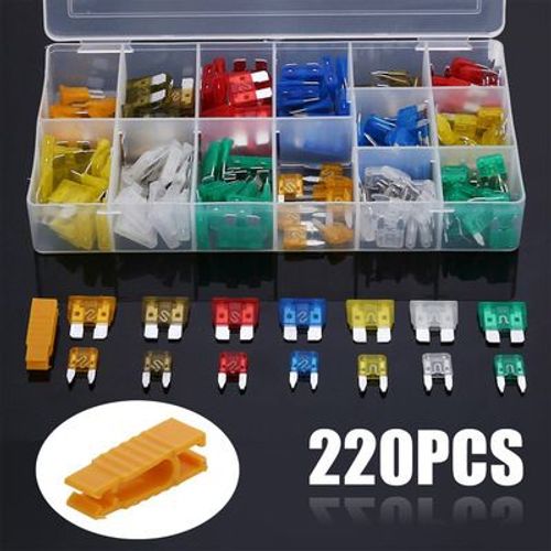 Kit De Fusibles De Voiture,Lame De Camion Existent,Insert D'assurance,Feux De Pice Sg,Accessoires Automobiles - Type 220pcs