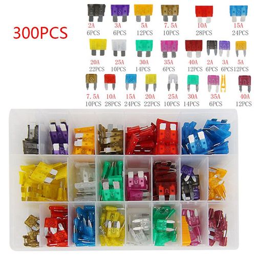 Kit De Fusibles De Voiture,Lame De Camion Existent,Insert D'assurance,Feux De Pice Sg,Accessoires Automobiles - Type 300 Pcs #B