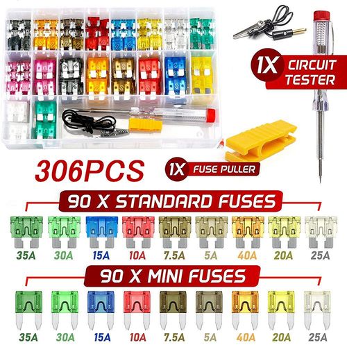 Kit De Fusibles De Voiture,Lame De Camion Existent,Insert D'assurance,Feux De Pice Sg,Accessoires Automobiles - Type 306pcs
