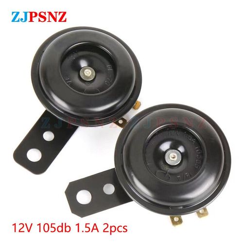 Kit De Klaxon lectrique tanche Pour Scooter Et Vlo lectrique,Haut-Parleur Rond Super Fort,6v,12v,24v,36v,48v,60v,72v,110db - Type 12v 105db 1.5a 2pcs