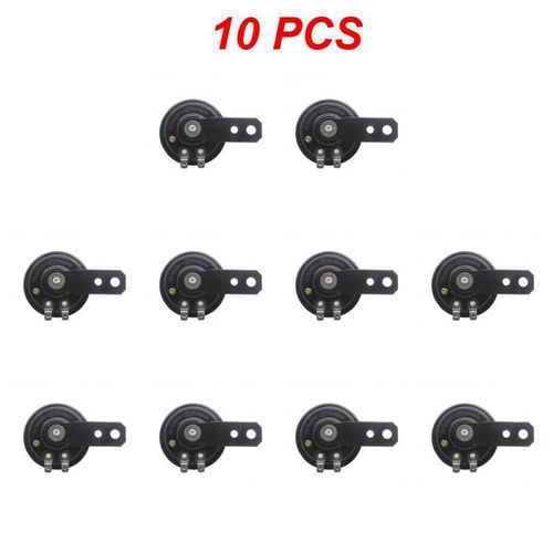 Kit De Klaxon lectrique Pour Moto,Universel,12v,1,5 A,tanche,Rond,Haut-Parleurs Puissants Pour Scooter,Cyclomoteur,Vlo D343,1-10 Pices - Type Style B 10pcs