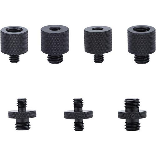 Kit de montage rapide pour trpied de flash et microphone pour appareil photo 1/4  3/8 M5 M6 M8 Mle Femelle Vis Srie pour Go Pro Insta360 (7 pices).[F1088]