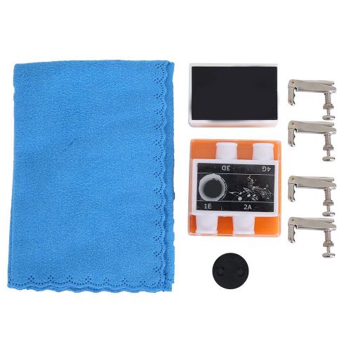 Kit De Nettoyage 5 En 1 Pour Violon, Accessoire, Chiffon De Nettoyage, Tampon De Sourdine, Accordeur, Flute, Colophane, Pour Violoniste