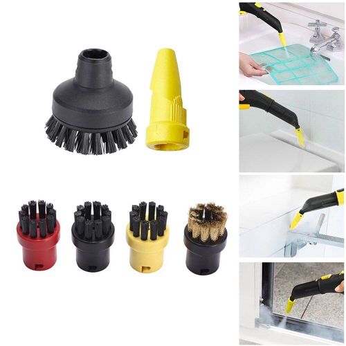 Kit de nettoyage  la vapeur universel avec brosses rondes, tampons en tissu, multi usages, pour aspirateur Karcher SC1 SC2 SC3 SC4 SC5 SC7