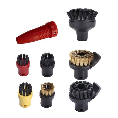 Kit de nettoyage  vapeur universel, grande brosse ronde pour Karcher SC1 SC2 SC3 SC4 SC5 SC7, brosse de nettoyage, accessoires pour aspirateur