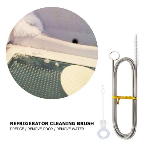 Kit de nettoyage de vidange de rfrigrateur, outil de dragage, trou de vidange, brosse de lavage, aspiration, tuyau de seringue, appareil domestique Portable, btons de nettoyage