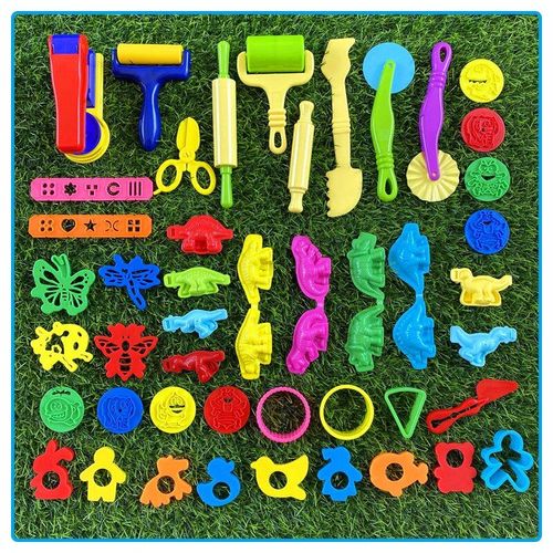 Kit De Pte  Modeler Pour Enfants, Accessoires De Bricolage, Jeu De Pte  Modeler, Dinosaure En Plasticine, Modle Numrique, Argile Molle, Ensemble De Coupe, Jouet, Cadeau - Enfants Jouets F
