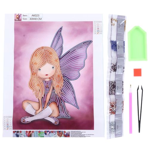 Kit De Peinture A Strass Scintillant, Exquis, Brillant, Couleurs Vives, Antioxydant, Pour Adultes Et Enfants, Ak023