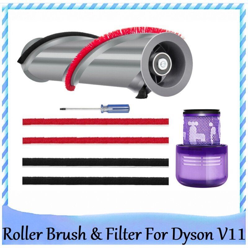 Kit de pièces de rechange pour aspirateur Dyson V11, Kit de pièces détachées  pour aspirateur, filtre Hepa lavable, brosse à rouleau, bandes en peluche  souples - AliExpress