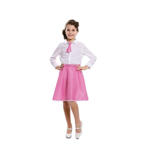 Kit De Pin Up Rose Pour Les Filles: Jupe Et Cravate (Taille 3-4a)