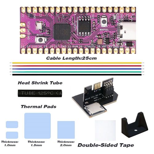 Kit De Pour Console De Jeu Nintendo Cube,Carte Pi Pico,Carte Picoboot Ipl,Adaptateur Modchip Et Sd2ventuelles 2,Lecteur De Carte,Dlibrment,19 - Type G