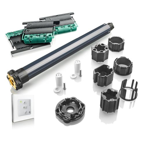 Kit De Remplacement Avec Moteur Oximo Io Pour Moteur Volet Roulant - Sans Fil Io - 20nm - Porte-Fentre