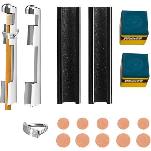 Kit De Rparation De Pointe De Queue De Billard, 16 Pices/Ensemble Outils De Rparation De Bton De Billard, Outil De Rparation De Bton De Queue Pour Accessoires De Conseils De Queue De