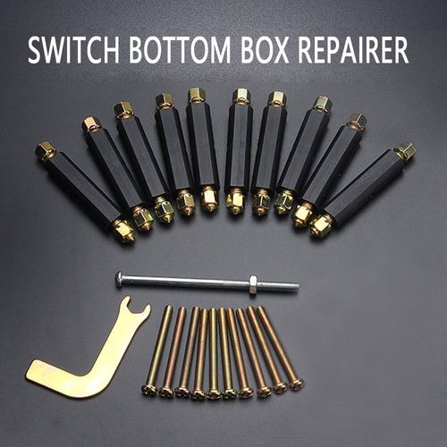 Kit de rparation interne de botier de commutation mural,entretoises de cachette,outils de rparation,prise de type 86,vis de cassette,support le plus rcent,10 pices/ensemble