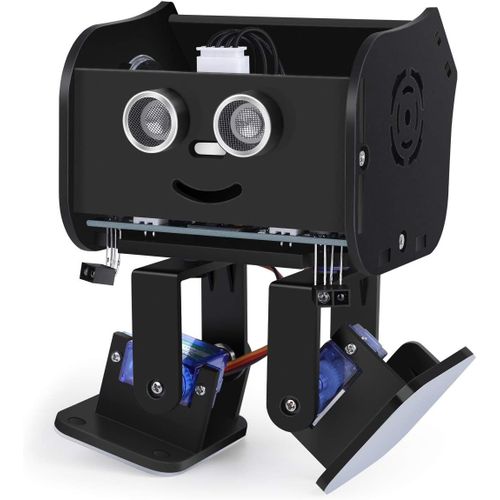 Kit De Robot Bipde Penguin Bot Pour Projet Arduino Avec Tutoriel D'assemblage, Kit Stem Pour Amateurs Jouets Stem Pour Enfants Et Adultes, Version Noir V2.0