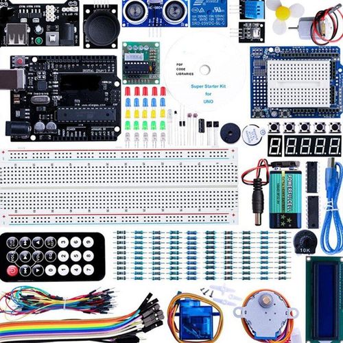 Kit De Super Dmarreur Pour Projet Uno, Avec Tutoriel Et Uno R3 Compatible Avec Arduino Ide