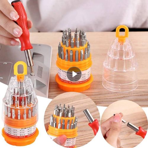 Kit De Tournevis 31 En 1, Kit D'embouts, Conception Portable, Mini Mallette  Outils Multifonctions Pour Pc, Tlphones, Tablettes, Outil Manuel De Rparation