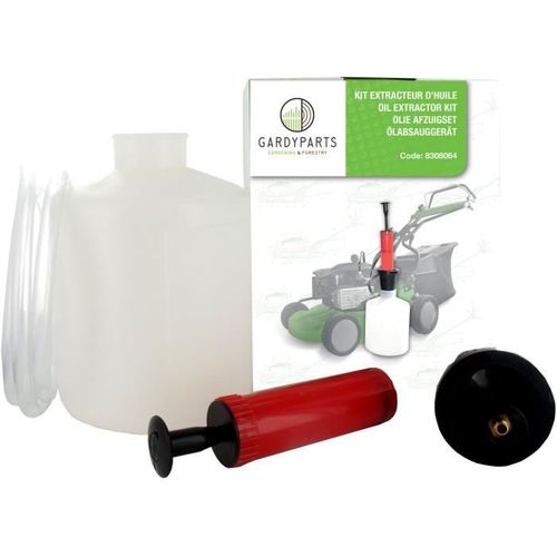Kit De Vidange - Livre Avec Une Pompe - 2 Durites Huile Et Essence, Un Rcipient De Rcolte D?Huile Ou Essence De 1,4 L - Un Raccor