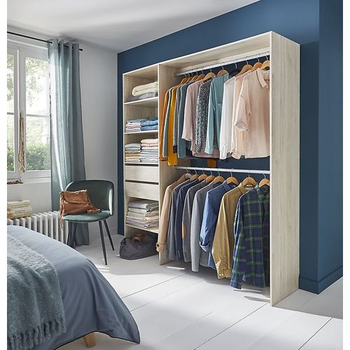 Kit dressing Zodiak effet chêne L. 180 x P. 45 x H. 200 cm Rakuten