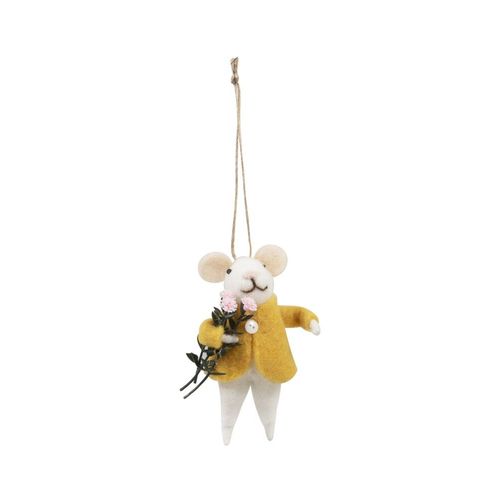 Kit Feutrine Souris Fleurie - 7 X 12,5 Cm - Trimits Taille : 7 X 12,5 Cm. Color : Multicolore