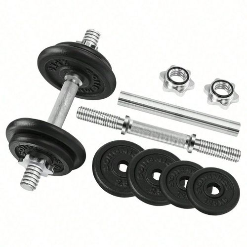 Kit Haltres Musculation, Avec Barre D'extension, Poids Ajustable, Pour Hommes Et Femmes, Musculation, Prise De Masse  La Maison, 1 Paire