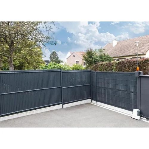 Kit Lamelles Brise-Vue - Nature - Pour Panneau De Clture Rigide - Occultant 4/5 - 1,225 X 2,50 M - Anthracite