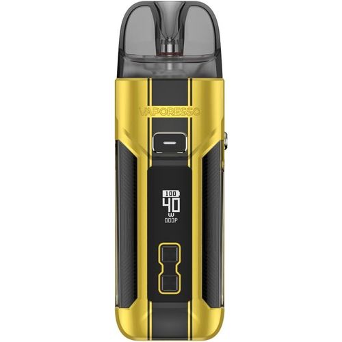 Marque Gnrale : Kit Luxe X Pro Mod Vapo'resso 40w 1500mah Batterie 5ml Luxe X Pod Mesh Cartouche Mtl  Rdl Vape E Cigarette Vaporisateur (Jaune blouissant) - No Nicotine