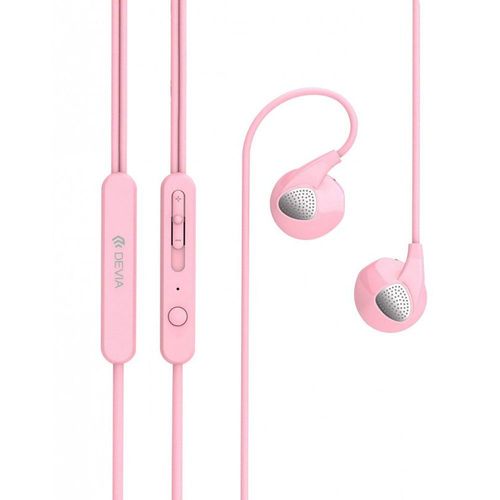 Kit Mains Libres Avec Micro Devia Ripple In Ear Rose