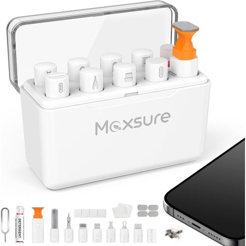 Kit Nettoyage Iphone,Nettoie En Toute Scurit Le Nettoyeur /Port Lightning/Usb C Porte Iphone/Chargeur Iphone,Outil Nettoyage Iphone, Blanc[Usbc38]