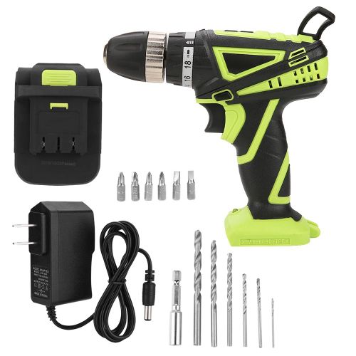 Kit Perceuse-Visseuse Electrique Sans Fil A Batterie Lithium Rechargeable 12 V (Prise Us 110 V)