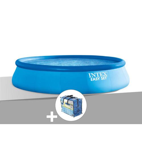 Kit Piscine Autoporte Intex Easy Set 4,57 X 0,84 M + Bche  Bulles