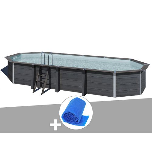 Kit Piscine Composite Gr Avant-Garde Ovale 8,04 X 3,86 X 1,24 M + Bche  Bulles