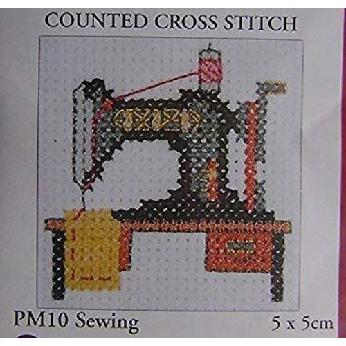 Kit Point De Croix Pm10  Coudre 5 X 5cms